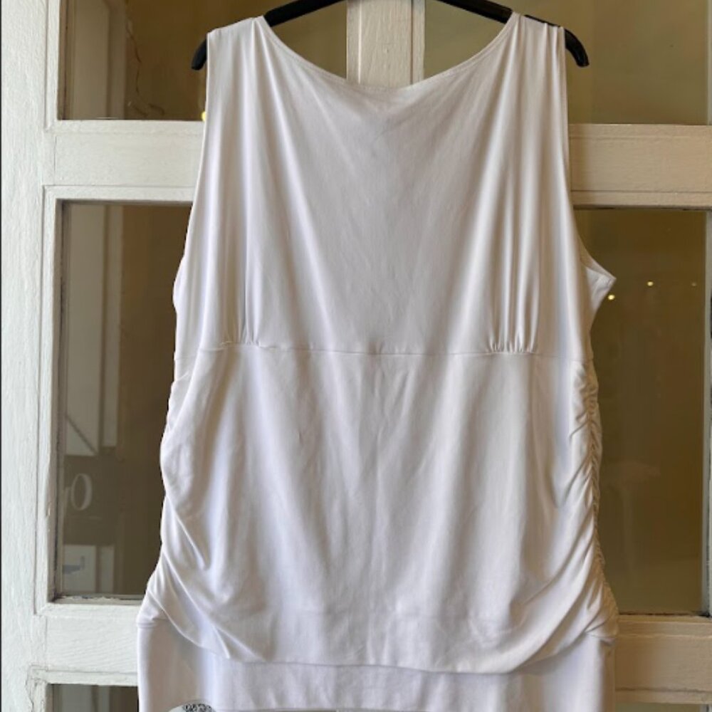 A'nue Miami | High Neck Rouchd Top